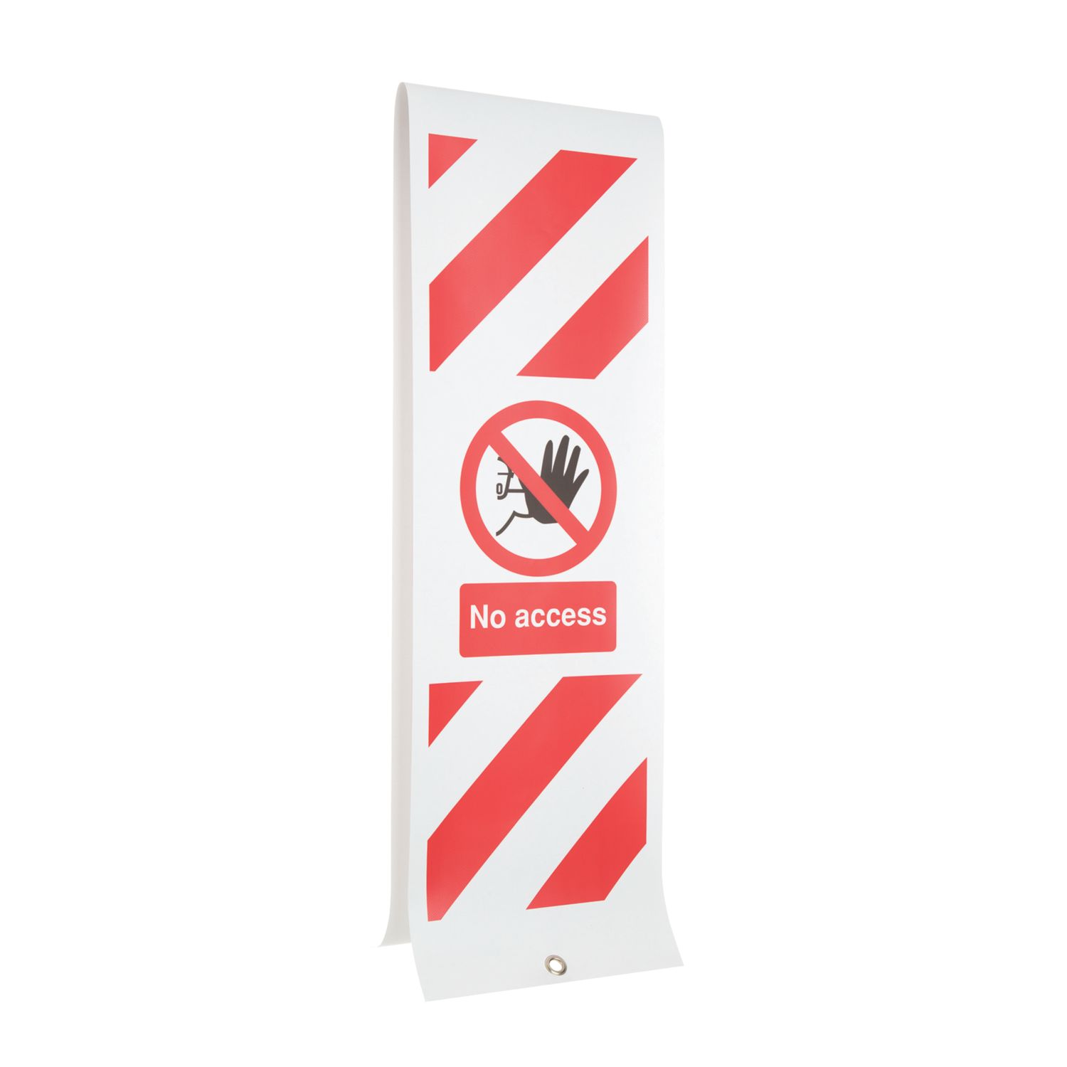 Essentials "No Access" Eyelet Sign 1885mm x 300mm (8327T)