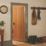 Jeld-Wen Oregon Unfinished Oak Veneer Wooden Cottage Internal Door 1981 x 838mm