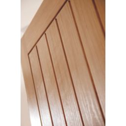 Jeld-Wen Oregon Unfinished Oak Veneer Wooden Cottage Internal Door 1981 x 838mm