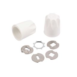 Essentials Replacement Safety Radiator Valve Caps White 2 Pack