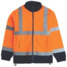 Pro RTX High Visibilty  Fleece Jacket Orange / Navy Small 36" Chest