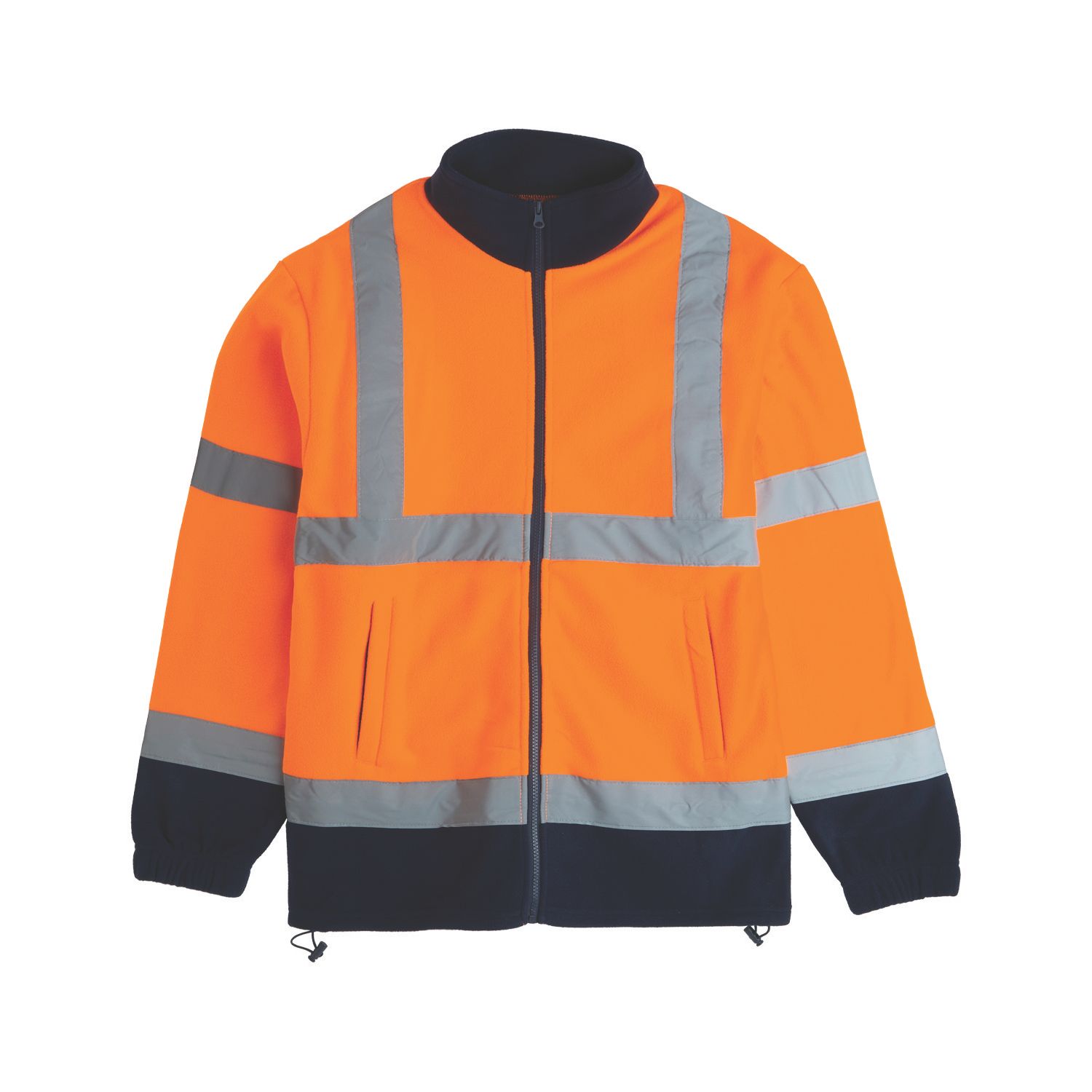 Pro RTX High Visibilty Fleece Jacket Orange / Navy Small 36" Chest (832AL)