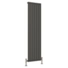 Reina Harley Single 1800mm x 490mm 3150BTU Anthracite Vertical Designer Radiator
