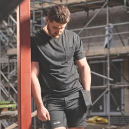 Scruffs Eco Worker Pocket Short Sleeve T-Shirt Black Medium 39-41" Chest