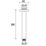Bristan Round Shower Ceiling Arm Chrome-Plated 200mm x 60mm