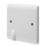 Crabtree Instinct 20A Unswitched Flex Outlet Plate  White