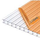 Axiome Twinwall Polycarbonate Roofing Sheet Clear 1050mm x 16mm x 1000mm