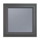Crystal  Top Opening Obscure Triple-Glazed Casement Anthracite on White uPVC Window 820mm x 820mm