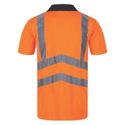 Regatta Pro Hi-Vis Polo Shirt Orange / Navy 2X Large 50" Chest