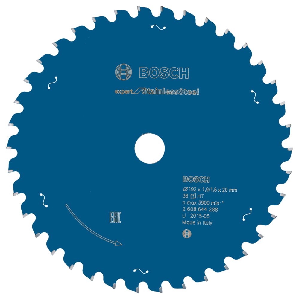 Bosch Expert Stainless Steel Circular Saw Blade 192mm x 20mm 38T Screwfix