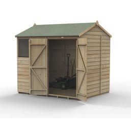 Forest Beckwood 7' 6" x 6' (Nominal) Reverse Apex Shiplap Timber Shed