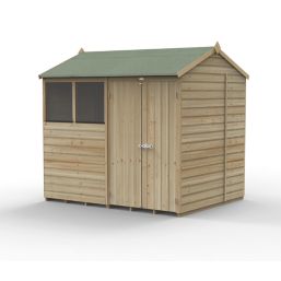 Forest Beckwood 7' 6" x 6' (Nominal) Reverse Apex Shiplap Timber Shed