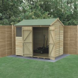 Forest Beckwood 7' 6" x 6' (Nominal) Reverse Apex Shiplap Timber Shed