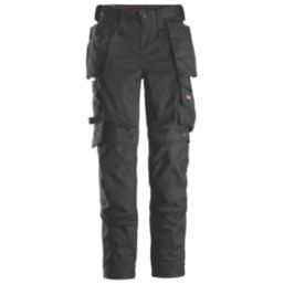 Snickers 6247 Womens Stretch Trousers  Black Size 12 31" L