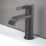 Swirl Ayre Matt Black 165mm Standard Lever Mono Basin Mixer Tap  With Clicker Waste