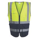 Regatta Pro Executive Hi-Vis Vest Yellow/Navy 3X Large 50" Chest