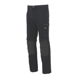 Site Dunnell Stretch Multi-Pocket Trousers Black 30" W 32" L