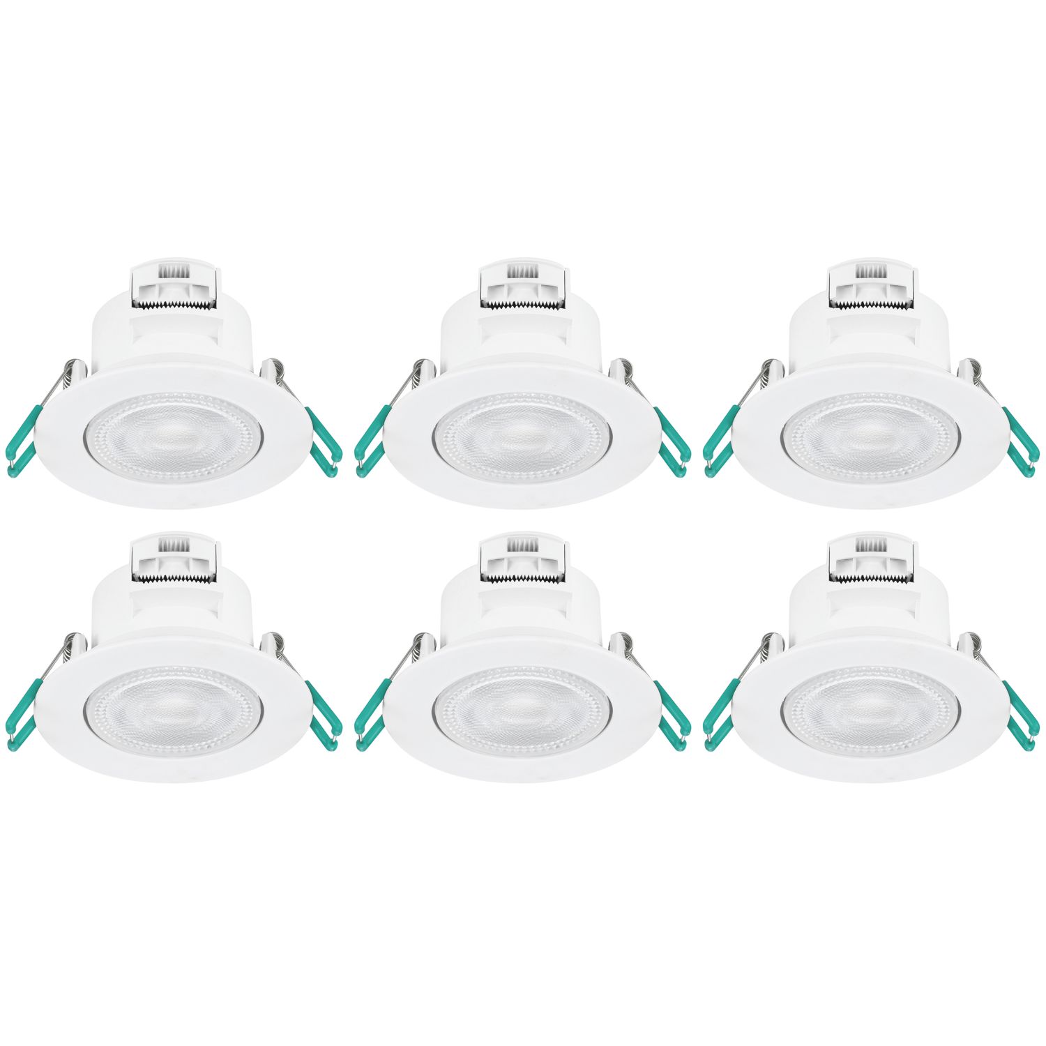 Sylvania SylSpot Fixed LED Recessed Spotlight White 4.8W 500lm 6 Pack (832VN)