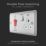 British General Nexus Metal 45A 1-Gang DP Cooker Switch & 13A DP Switched Socket Brushed Steel with LED with White Inserts