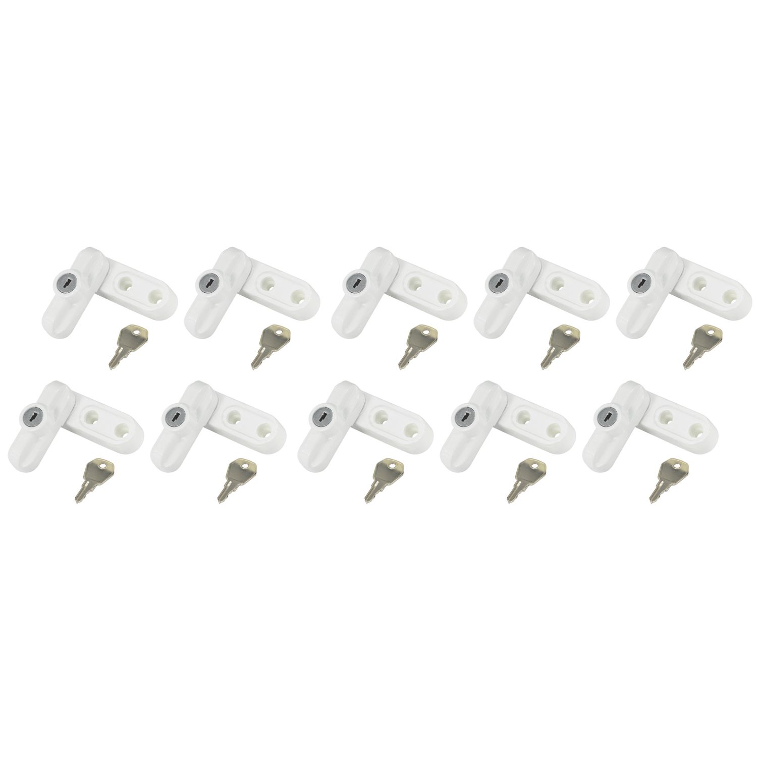Smith & Locke 67mm Snaplocks White 10 Pack (832YX)