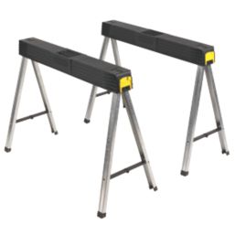 Stanley folding deals sawhorse metal