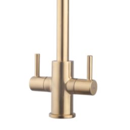 Swirl Divine Tap Brushed Brass