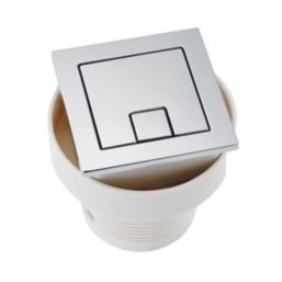 Highlife Bathrooms  Dual-Flush Square Push Button Chrome