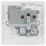 British General 800 Series 13A 1-Gang DP Switched Socket White