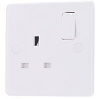 British General 800 Series 13A 1-Gang DP Switched Socket White