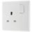 British General 800 Series 13A 1-Gang DP Switched Socket White
