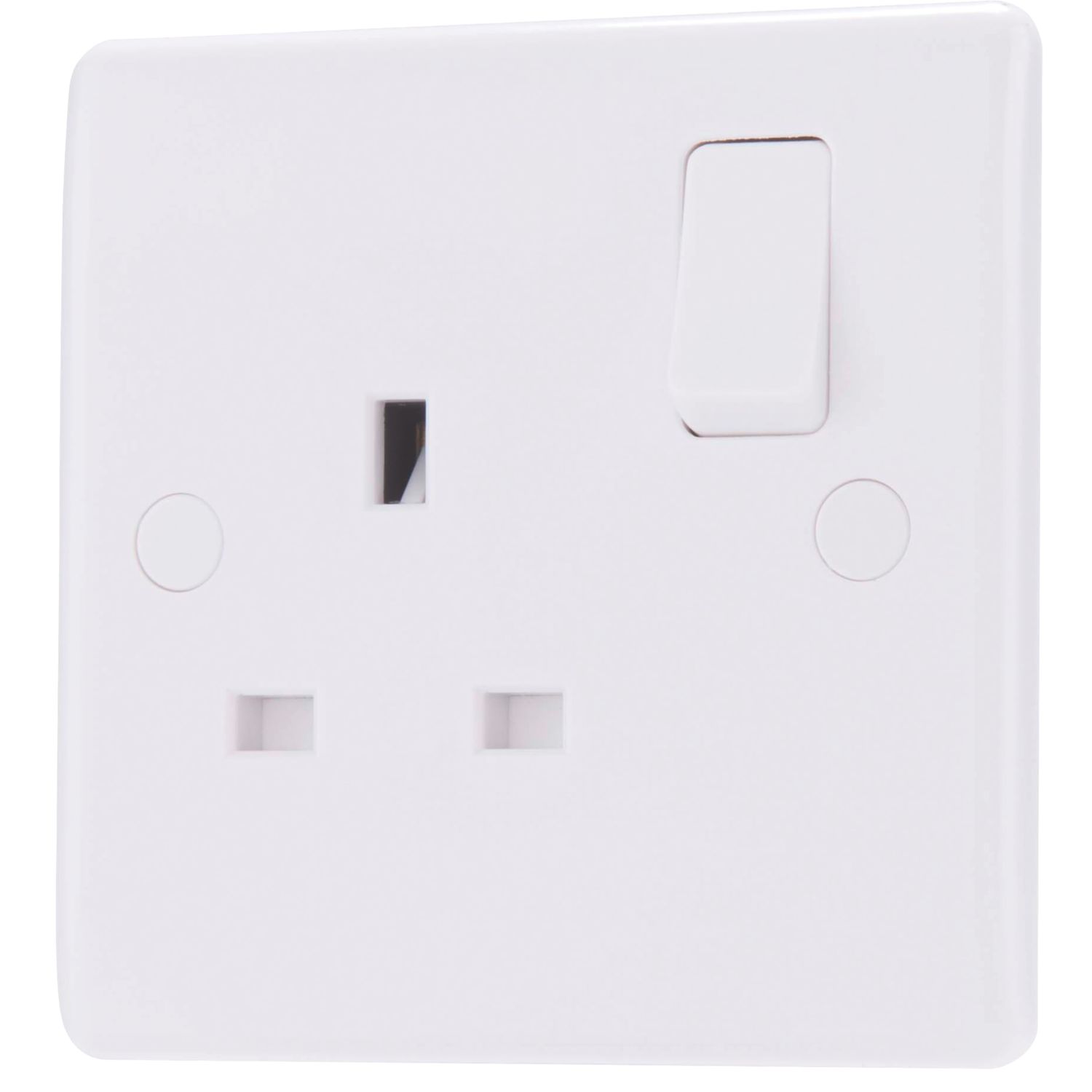 British General 800 Series 13A 1-Gang DP Switched Socket White (833HV)