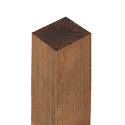 Forest Golden Brown Fence Posts 75mm x 75mm x 2100mm 3 Pack