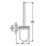 Grohe Essentials Toilet Brush Set Chrome