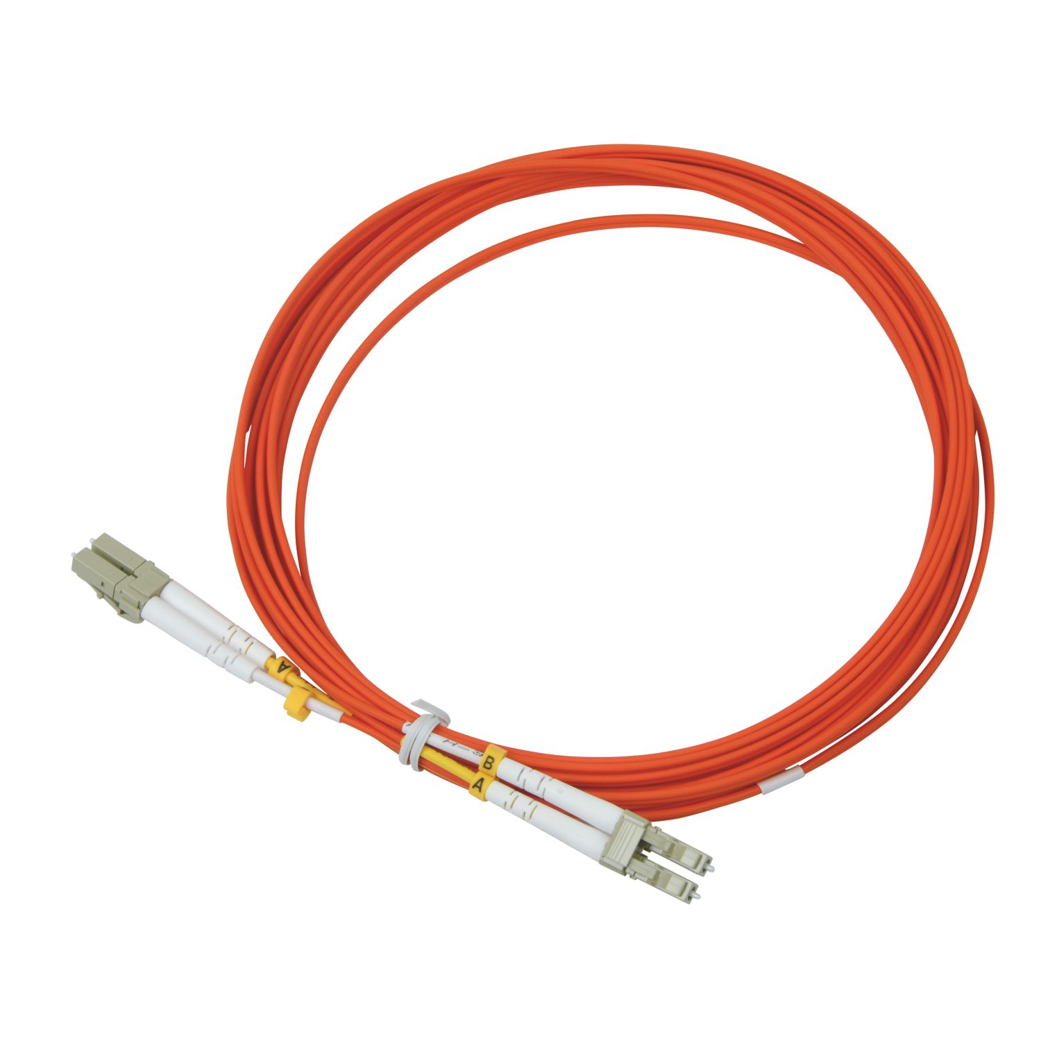 Labgear Duplex Multi Mode Orange LC- LC OM2 LSZH Fibre Optic Cable 5m (833KM)