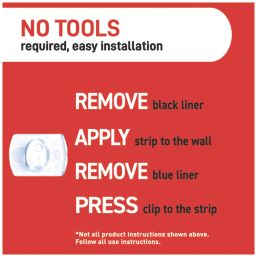 Command Clear Self-Adhesive Clear Decorating Clip 60 Pack