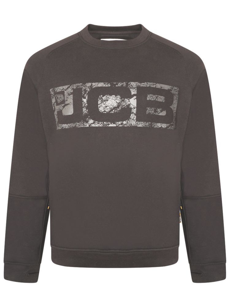JCB Trade Crew Sweatshirt Black X Large 46-48