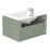 Newland  Single Drawer Wall-Mounted Vanity Unit with Basin Matt Sage Green 600mm x 450mm x 370mm