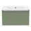 Newland  Single Drawer Wall-Mounted Vanity Unit with Basin Matt Sage Green 600mm x 450mm x 370mm