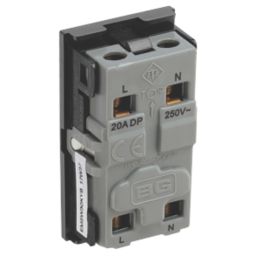 British General  20A Modular DP Key Switch Black