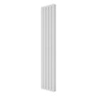 Azur Ilios Duplex 1800mm x 372mm 3864BTU White Vertical Designer Radiator
