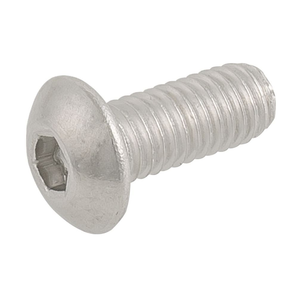 Easyfix Button Head Socket Screws A2 Stainless Steel M5 x 12mm 50 Pack -  Screwfix