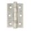 Hafele  Satin Stainless Steel Grade 7 Fire Rated Butt Hinges 76x51mm 2 Pack