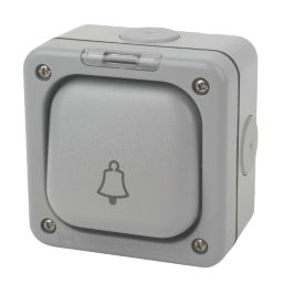 MK  IP66 10A 1-Gang 1-Way Weatherproof Outdoor Bell Switch