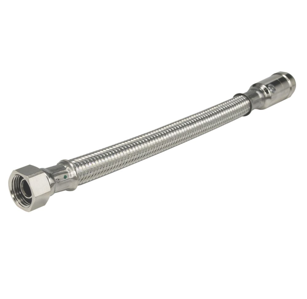 JG Speedfit Push-Fit Flexible Tap Connector Hoses 15mm x 1/2" x 300mm 2 Pack
