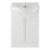Idaho 2-Door Bathroom Vanity Unit with Ceramic Basin  Gloss White 655mm x 435mm x 855mm
