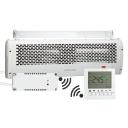 TCP  3kW Electric Wall or Ceiling-Mounted Air Curtain White