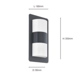 Eglo Cisterna Outdoor Wall Light Silver