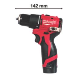 Milwaukee M12 BLPDRC-202C 12V 2 x 2.0Ah Li-Ion RedLithium Brushless Cordless Percussion Drill