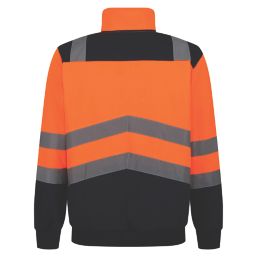 Regatta Pro Hi-Vis 1/4 Zip Fleece Orange/Navy Small 41" Chest