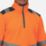 Regatta Pro Hi-Vis 1/4 Zip Fleece Orange/Navy Small 41" Chest